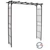 Image de Louis Moulin Grande Pergola Tube carré pour Plante grimpante Fer Vieilli 187 x 40 x 198 cm 3036