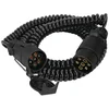 Image de Rallonge spirale de 5 m spotlight 7 plots 5 fils conducteurs fiche mâle/femelle
