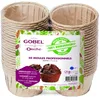 Image de Gobel - Pack de 50 Moules Professionnels Muffins - Moules Jetables en Papier Naturel 100% Biodégradable - Adaptés au Four, Réfrigérateur, Congélateur - Démoulage Facile Neutre
