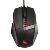 Image de Konix Drakkar Souris gaming filaire Runemaster Evo pour PC - Rétroéclairage LED - Connexion USB - Câble 1,8 m - Noir et rouge