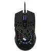 Image de Konix Drakkar Souris gaming filaire Aegir Ultra Light 70 g pour PC - 7 boutons - 7 niveaux DPI - Rétroéclairage LED arc-en-ciel - Noir