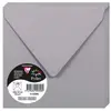 Image de Clairefontaine 5328C - Paquet de 20 Enveloppes Gommées - Format Carré 14x14cm - 120g/m² - Coloris Gris Koala - Invitation Evènements et Correspondance - Gamme Pollen - Papier Premium Lisse