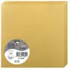 Image de Clairefontaine 12890C - Paquet de 25 Cartes Doubles - Format Carré (13,5x13,5cm) - 210g/m² - Coloris Or - Cartons d'Invitation Evènements et Correspondance - Gamme Pollen - Papier Premium Lisse