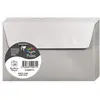 Image de Clairefontaine 50071C - Paquet de 20 Enveloppes Auto-Adhésives - Format 9x14cm - 120g/m² - Coloris Argent - Invitation Evènements et Correspondance - Gamme Pollen - Papier Premium Lisse