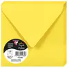 Image de Clairefontaine 5568C - Paquet de 20 Enveloppes Gommées - Format Carré 14x14cm - 120g/m² - Coloris Jaune Soleil - Invitation Evènements et Correspondance - Gamme Pollen - Papier Premium Lisse