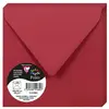 Image de Clairefontaine 5588C - Paquet de 20 Enveloppes Gommées - Format Carré 14x14cm - 120g/m² - Coloris Rouge Groseille - Invitation Evènements et Correspondance - Gamme Pollen - Papier Premium Lisse