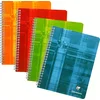 Image de Clairefontaine 68761C Un Cahier à Spirale - 17x22 cm - 180 Pages Grands Carreaux - Papier Blanc 90 g - Couverture Carte Pelliculée Couleur Aléatoire