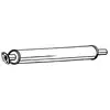Image de BOSAL Silencieux avant pour FORD: Focus, C-Max & VOLVO: V50, C70, C30, S40 (Ref: 154-421)