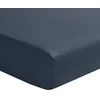Image de Drap-Housse en Satin de Coton, Palazzo, Bleu Nuit, 180x200 cm, Essix