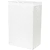 Image de Compactor Panier à linge rectangulaire avec couvercle, panier à linge tissé pour chambres et salles de bains, doublure amovible et poignées de transport, blanc, 25 x 38 x H.60 cm