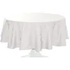 Image de CALITEX Nappe DAMASSÉE Ombra Blanc Ronde 180