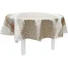 Image de Nydel Nappe Jacquard Vali Camel Anti Tache, Ronde 160 cm