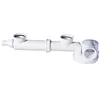 Image de Wirquin 30723640 Siphon d'évier gain de place Espace et tubulure de raccordement pour évier 2 bacs, blanc