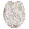 Image de Wirquin 20723080 Abattant WC Diplomat Palm 100% FSC en MDF avec frein de chute, déclipsable, top fix et charnières en inox, forme en U