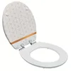 Image de Wirquin 20723081 Abattant WC avec frein de chute Diplomat 100% FSC, top fix, déclipsable, marbre
