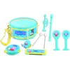 Image de Lexibook, Peppa Pig, Set de 7 instruments de musique (Tambour, Maracas, Castagnette, Harmonica, Flûte, Trompette, Tambourin), Jouet musical, Jeu pratique à transporter, Bleu/Jaune, K360PP