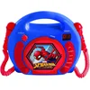 Image de Lexibook, Spider-Man, Lecteur CD avec 2 microphones, Fonction de programmation, Prise écouteurs, Pour enfant, sur secteur ou Piles, rouge/noir, RCDK100SP
