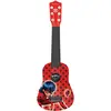Image de Lexibook, Miraculous Ladybug Chat Noir, Ma première guitare acoustique, 6 cordes en nylon, 53 cm, Guide d'apprentissage inclus, Rouge/Noir, K200MI