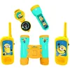 Image de Lexibook Minions - Set d'aventurier complet pour enfant, Talkies-Walkies, Jumelles, Lampe-torche, Boussole, Bleu/Jaune, RPTW12DES