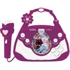Image de Lexibook, La Reine des Neiges, Sac musical avec microphone, changement de voix, chansons de demonstration, effets lumineux, mélodies, prise pour MP3, Violet/Bleu, K102FZ