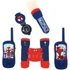 Image de Lexibook Spidey et ses amis extraordinaires   Set d aventurier complet Spiderman, pour enfant, Talkie-Walkies 120m, Jumelles, Lampe-torche, Boussole, Rouge/Bleu, RPTW11SP