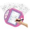 Image de Lexibook, Licorne, Projecteur à dessins, 4 tampons, 10 modèles, écran lumineux, 1 stylo inclus, jouet artistique et créatif pour filles et garçons, Rose/Violet, CR310UNI