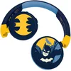 Image de Lexibook - Warner Batman - Casque Audio 2-en-1 Bluetooth et Filaire, Stéréo, sans fil, filaire, son limité, pliable, ajustable, batterie rechargeable, bleu/jaune, HPBT010BAT