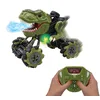 Image de Lexibook, Crosslander® Tirex, Voiture dinosaure télécommandée, jsuqu'à 12km/h, dérapages, cascades démentes, fumée et effets sonores et lumineux, voiture tout-terrain, rechargeable, enfant, RC57