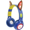 Image de Lexibook, La Pat' Patrouille, Casque 2-en-1 sans fil et filaire avec oreilles de Chase, son de haute qualité limité à 85 dB, effets lumineux, pliable, ajustable, rechargeable, HPBT015PA