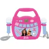 Image de Lexibook, Barbie, Lecteur musical karaoké portable pour enfants, Micros, Effets lumineux, Bluetooth®, Changement de voix, Batterie rechargeable, Rose, MP320BBZ
