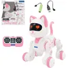 Image de Lexibook, Power Kitty Jr., Chat robot télécommandé à dresser, Se dandine comme un vrai chat, Yeux interactifs, Programmable STEM, Batterie rechargeable, Rose/blanc, KIT01
