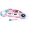 Image de Lexibook, Gabby et la Maison Magique, Piano électronique pour enfants avec effets lumineux, microphone, batterie, haut-parleur intégré, mélodies de démonstration, lecteur DJ, Rose/bleu, K704GDH
