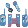 Image de Lexibook, Disney Stitch, Set d'aventurier pour enfants, Talkie-walkies 120m, Jumelles, Boussole, Lampe torche, Bleu/violet, RPTW12D