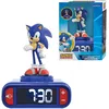 Image de Lexibook, Sonic The Hedgehog, Réveil veilleuse Sonic, Sons et mélodies, Écran LCD rétro-éclairé, Lumineux, Snooze, Bleu, RL800SN