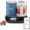 Image de BÉABA - Babycook Smart - Robot Cuiseur Mixeur Bébé Connecté - Balance Intégrée - Bol en Verre - Panier Inox - Large Capacité 2.25L- Cuisson Vapeur Douce- Ecran Tactile/Application dédiée - Anthracite