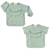 Image de BEABA, Bavoir bébé, bavoir recuperateur bébé, bavoir maternelle, imperméable, bavoir elastique, bavoir manches longues détachables, poche de récupération, facile à nettoyer, evolutif, Vert Sauge