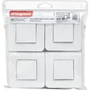 Image de LEGRAND | Multipack Mosaic 4 Interrupteurs Va-Et-Vient Complet Blanc, Fixation À Vis, Plaque De Finition Brillante, Connexion Rapide Sans Outil