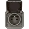 Image de prise de courant - 2p+t - anthracite - composable - legrand plexo 069891l