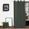 Image de Soleil d'ocre Rideau à Oeillets, Vert, 140 x 250 cm