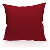 Image de Soleil d'ocre Alix Housse, Coussin, Polyester, Rouge, 40 x 40 cm