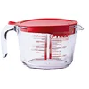 Image de Pyrex 8022313 Classic Broc mesureur en verre avec couvercle 1L, Transparent, 20,9 x 16,1 x 11,2 cm