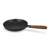 Image de BEKA CLASSIC 15227204 Poêle à Frire en Acier Émaillé, Manche en Acacia, 20cm Diamètre, Black