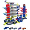 Image de Majorette - Garage Super Chase Center - 112 x 84 x 70cm - 6 Niveaux de Jeu - 5 Voitures, 1 Train Inclus - Ascenseur Motorisé - Sons et Lumières - Dès 5 Ans - 212059984