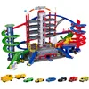 Image de Majorette - Super City Garage - Train Motorisé - 7 Niveaux de Jeu avec 2 Ascenseurs Automatisés - Pompier + Police + Héliport - 35 Places de Parking - 6 Véhicules Inclus - 212059989, Multicolore