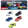 Image de Majorette Mercedes AMG 850210500 Lot de 5 voitures en métal moulé sous licence officielle à partir de 3 ans 7,5 cm