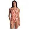 Image de Arena Women's Strawberry Swimsuit Swim T Fluo Red Orange Mul Size: 34 | One-Pieces Outlet | Dames | Roze