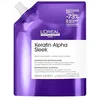 Image de L'OREAL PROFESSIONNEL - Shampoing Disciplinant Keratin Alpha Sleek - 28% de Frisottis en Moins - Renforce la Kératine du Cheveux - Technologie Brevetée - Recharge 500 ml