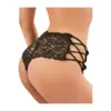 Image de Paris Hollywood Tanga Dentelle Lanières Croisées Noir