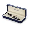 Image de Waterman Carène Black Sea stylo plume | noir ultra-brillant avec finitions plaquées palladium | plume moyenne | cartouche d'encre bleue | coffret cadeau