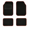 Image de 4 tapis universel en moquette noir